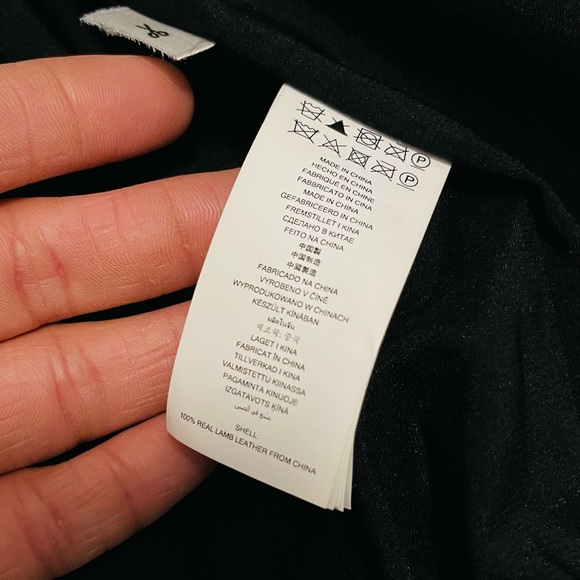 Like New MICHAEL Michael Kors Studdded Belt Biker Jacket 100% Real Lamb  Leather - Picture 12 of 14